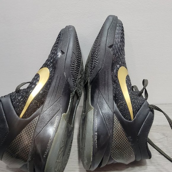Nike Zoom Kobe 7 System Elite Away 2012 Size 9.5 BLACK AND GOLD main image 13
